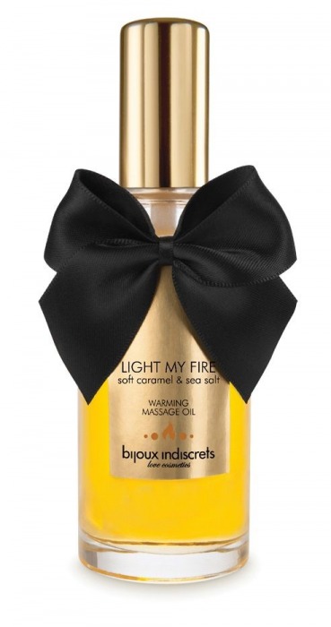 Массажное масло Light My Fire с ароматом карамели - 100 мл. - Bijoux Indiscrets - купить с доставкой в Химках