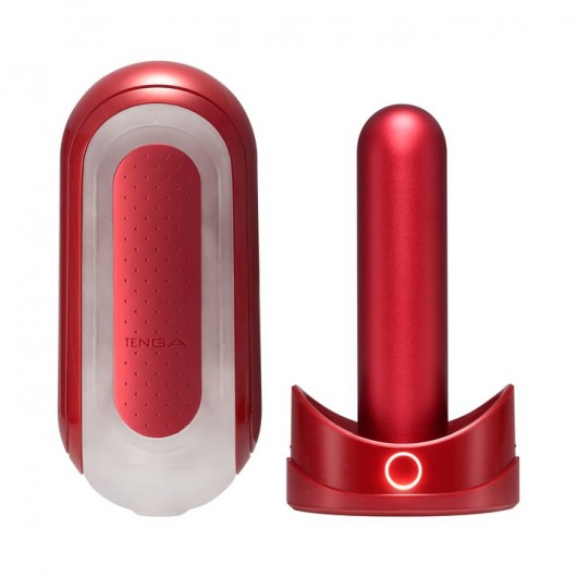 Красный мастурбатор Flip Zero Red   Warmer с подогревом - Tenga - в Химках купить с доставкой