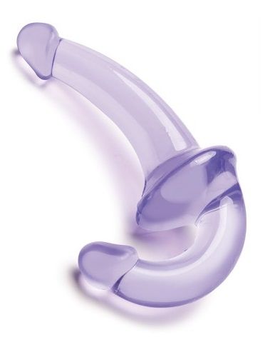 Фиолетовый безремневой страпон Strapless Strap-On - Lux Fetish - купить с доставкой в Химках