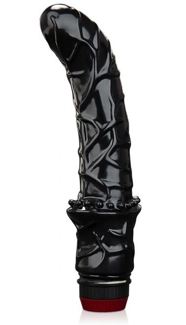 Черный вибромассажер простаты 6  Premium Prostate Massager - BlueLine - в Химках купить с доставкой