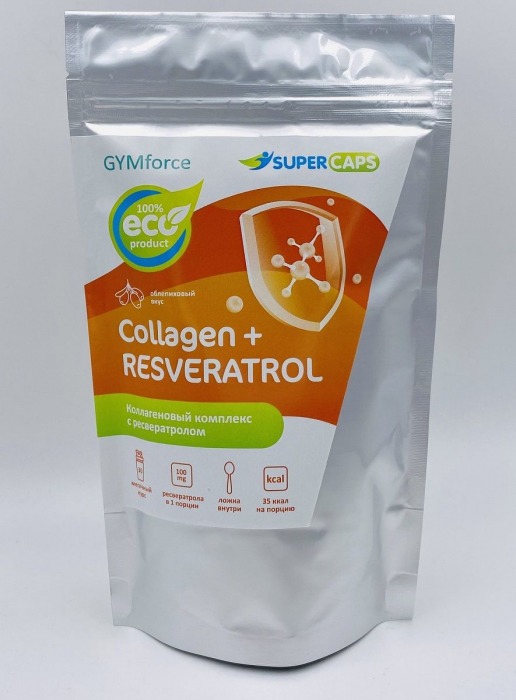 Натуральный коллаген с ресвератролом GYMforce Collagen+ - 150 гр. - SuperCaps - купить с доставкой в Химках