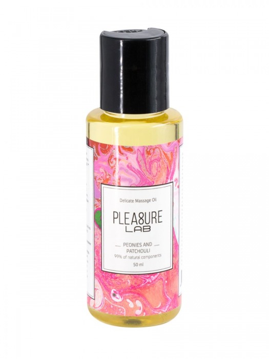 Массажное масло Pleasure Lab Delicate с ароматом пиона и пачули - 50 мл. - Pleasure Lab - купить с доставкой в Химках