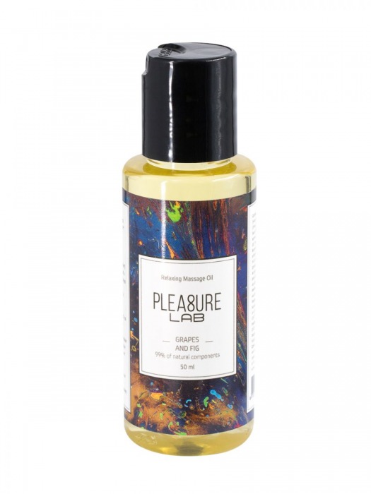 Массажное масло Pleasure Lab Relaxing с ароматом винограда и инжира - 50 мл. - Pleasure Lab - купить с доставкой в Химках