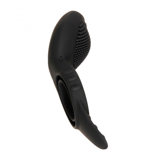 Черное эрекционное кольцо со стимулятором клитора Mr. Flicker - Zero Tolerance - в Химках купить с доставкой