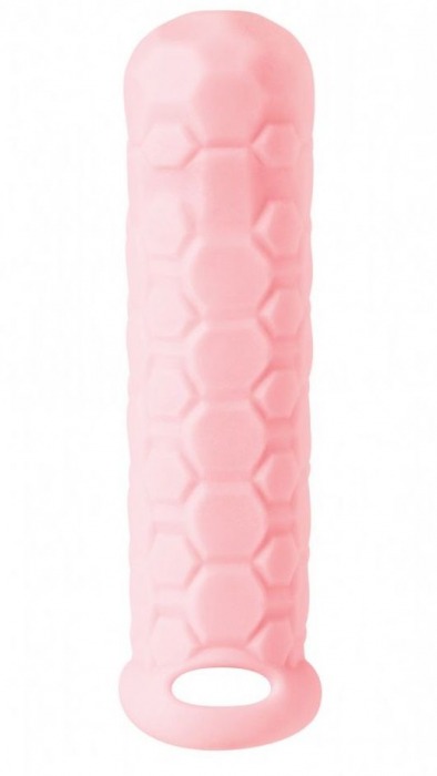 Розовый фаллоудлинитель Homme Long - 15,5 см. - Lola Games - в Химках купить с доставкой