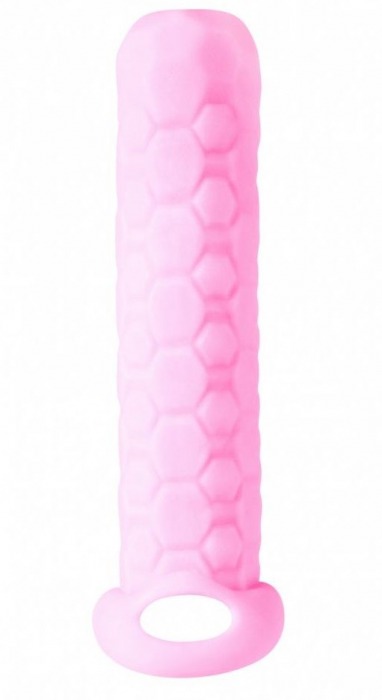 Розовый фаллоудлинитель Homme Long - 13,5 см. - Lola Games - в Химках купить с доставкой