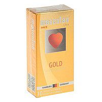 Презервативы Masculan Ultra Gold с золотым напылением и ароматом ванили - 10 шт. - Masculan - купить с доставкой в Химках