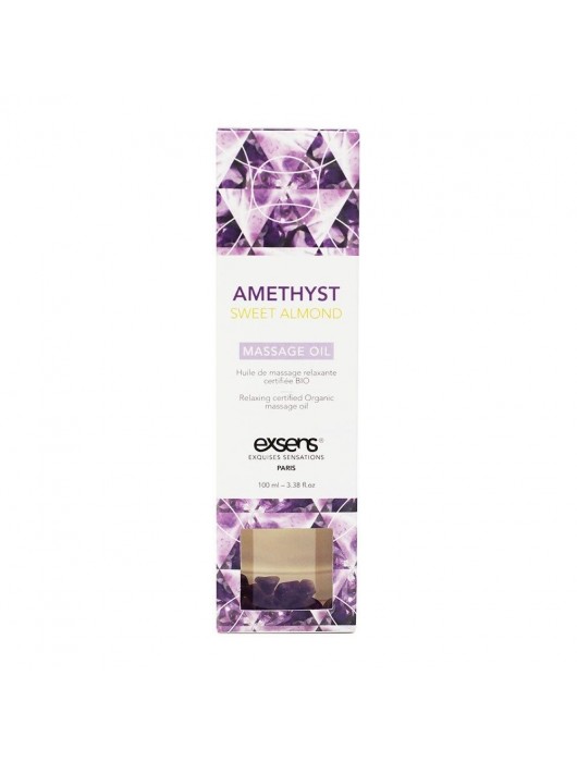 Органическое массажное масло AMETHYST SWEET ALMOND - 100 мл. - Exsens - купить с доставкой в Химках