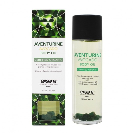 Органическое массажное масло AVENTURINE AVOCADO - 100 мл. - Exsens - купить с доставкой в Химках