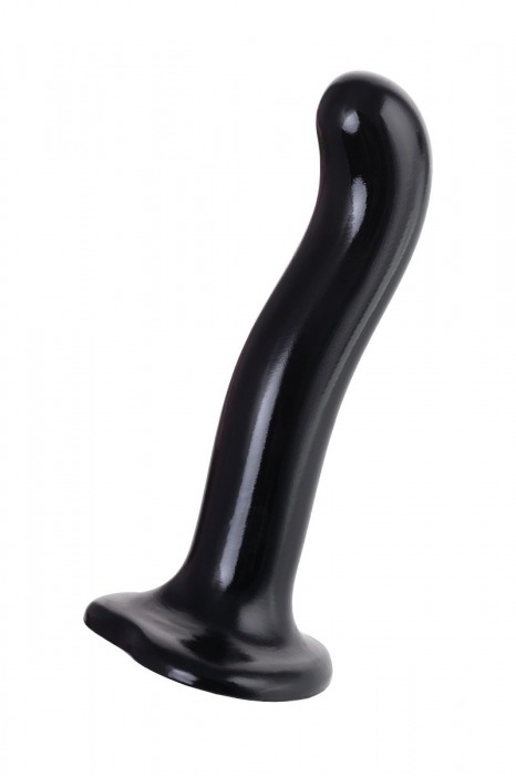 Черный стимулятор для пар P G-Spot Dildo Size M - 18 см. - Strap-on-me - в Химках купить с доставкой