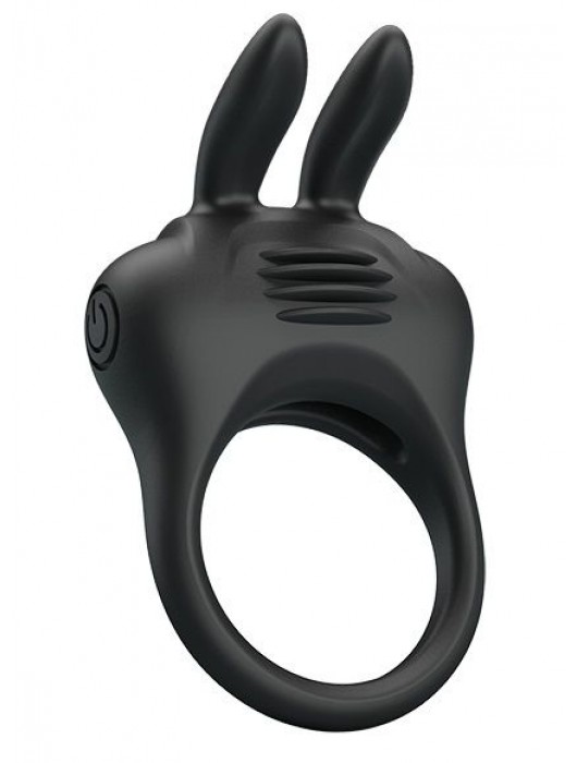 Черное эрекционное кольцо с вибрацией Davion - Baile - в Химках купить с доставкой