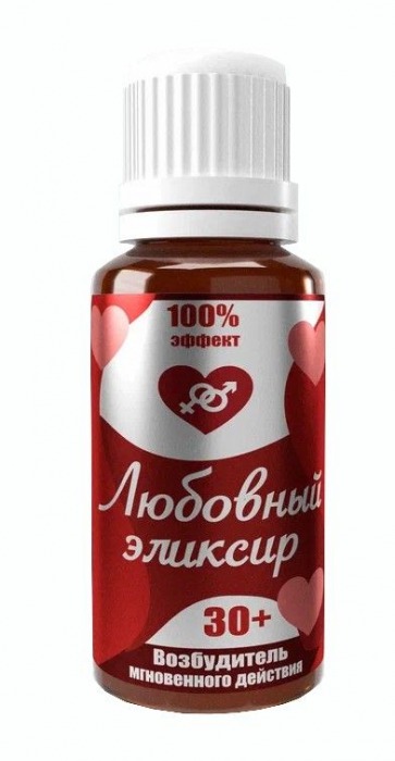 Возбудитель  Любовный эликсир 30+  - 20 мл. - Миагра - купить с доставкой в Химках