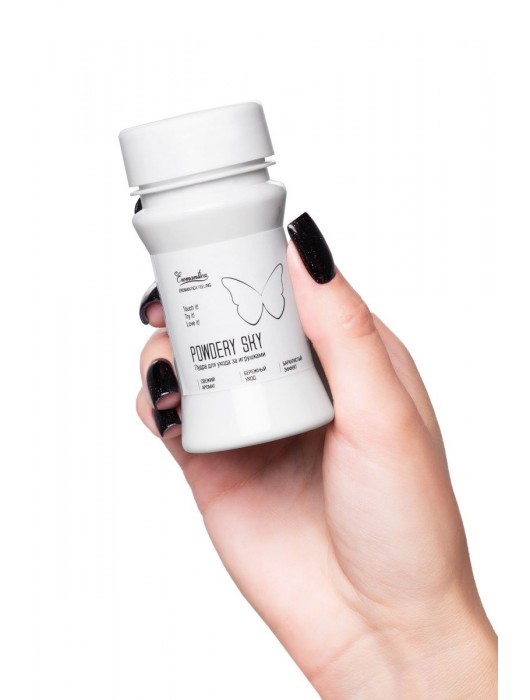 Пудра для ухода за игрушками Powdery Sky с ароматом мяты - 40 гр. - Eromantica - купить с доставкой в Химках