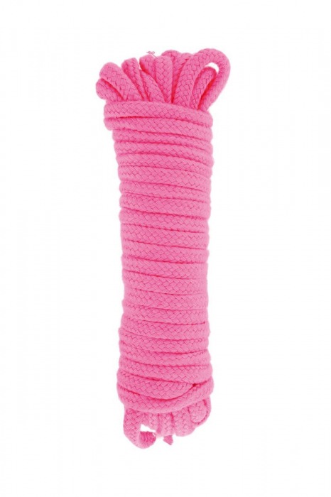 Розовая веревка для связывания Sweet Caress Rope - 10 метров - Sweet Caress - купить с доставкой в Химках
