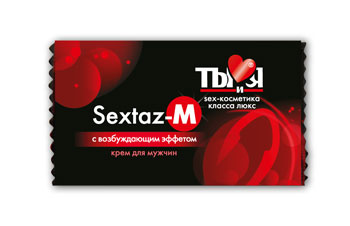 Возбуждающий крем Sextaz-M для мужчин в одноразовой упаковке - 1,5 гр. - Биоритм - купить с доставкой в Химках