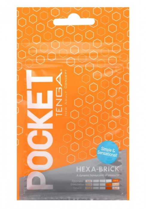 Карманный мастурбатор HEXA-BRICK - Tenga - в Химках купить с доставкой