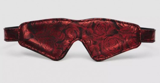 Двусторонняя красно-черная маска на глаза Reversible Faux Leather Blindfold - Fifty Shades of Grey - купить с доставкой в Химках