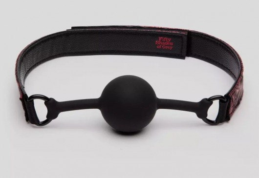 Кляп-шар на двусторонних ремешках Reversible Silicone Ball Gag - Fifty Shades of Grey - купить с доставкой в Химках