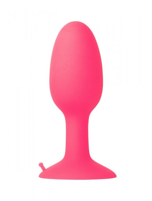 Розовая пробка POPO Pleasure со встроенным вовнутрь стальным шариком - 10,5 см. - POPO Pleasure