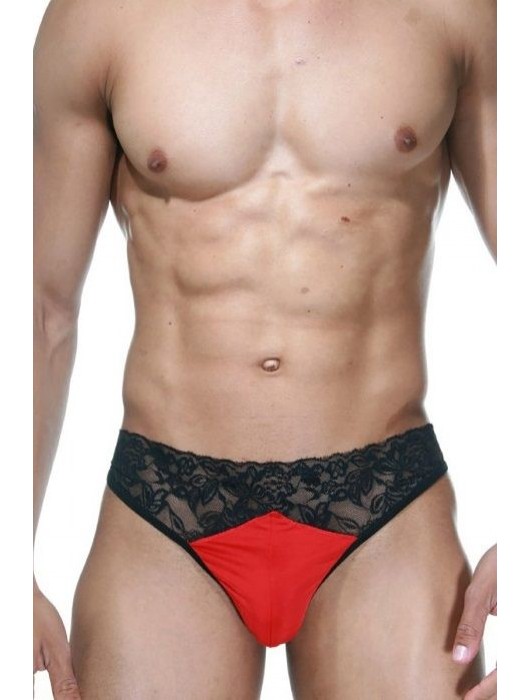 Мужские трусы-танга с кружевом - La Blinque купить с доставкой