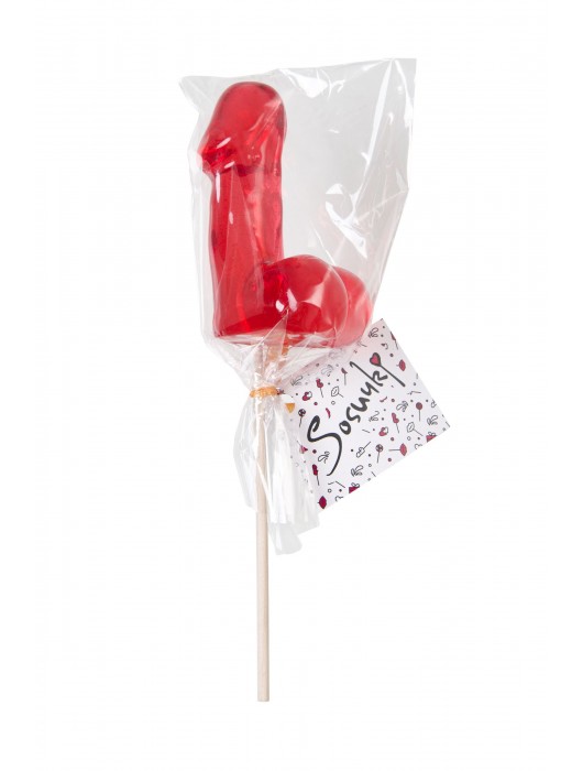 Красный леденец в форме фаллоса со вкусом виски - Sosuчki - купить с доставкой в Химках