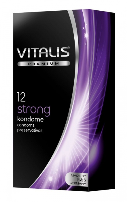 Презервативы с утолщённой стенкой VITALIS PREMIUM strong - 12 шт. - Vitalis - купить с доставкой в Химках