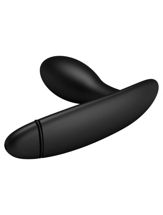 Черный анальный силиконовый стимулятор с функцией расширения Drake - 7,8 см. - Baile