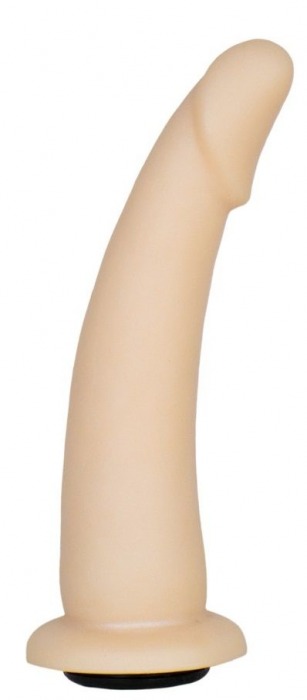 Телесная гладкая насадка-фаллоимитатор Harness - 17 см. - LOVETOY (А-Полимер) - купить с доставкой в Химках