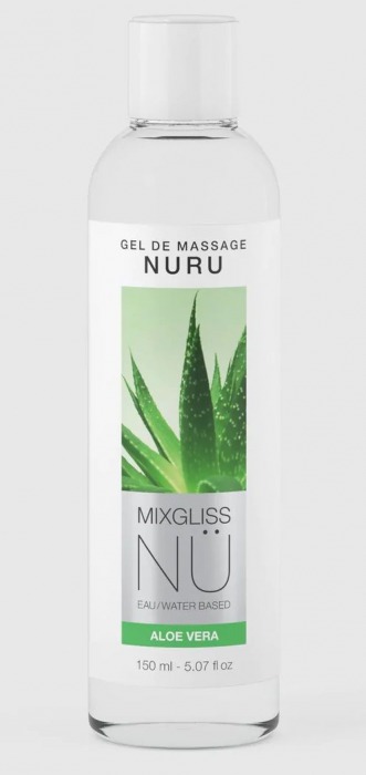 Массажный гель на водной основе Mixgliss NU Aloe Vera - 150 мл. - Mixgliss - купить с доставкой в Химках