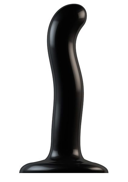 Черный фаллоимитатор-насадка Strap-On-Me P G spot Dildo size S - 16,4 см. - Strap-on-me - купить с доставкой в Химках