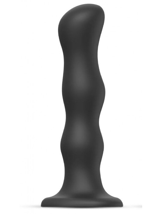 Черная насадка Strap-On-Me Dildo Geisha Balls size XL - Strap-on-me - купить с доставкой в Химках