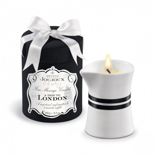 Массажное масло в виде большой свечи Petits Joujoux London с ароматом ревеня, амбры и чёрной смородины - MyStim - купить с доставкой в Химках