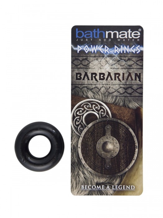Чёрное эрекционное кольцо Barbarian - Bathmate - в Химках купить с доставкой