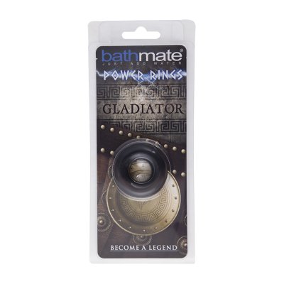 Чёрное эрекционное кольцо Gladiator - Bathmate - в Химках купить с доставкой