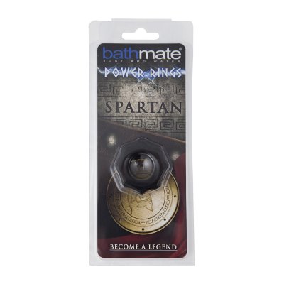 Чёрное эрекционное кольцо Spartan - Bathmate - в Химках купить с доставкой