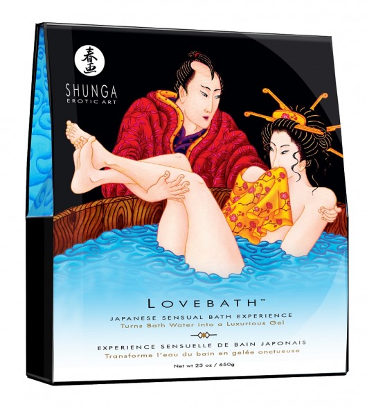 Соль для ванны Lovebath Ocean temptation, превращающая воду в гель - 650 гр. - Shunga - купить с доставкой в Химках