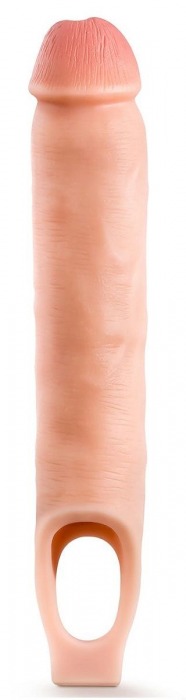 Телесная насадка-удлинитель 11.5 Inch Silicone Cock Sheath Penis Extender - 29,2 см. - Blush Novelties - в Химках купить с доставкой