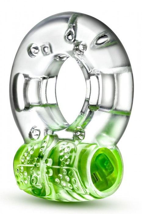 Зеленое эрекционное виброкольцо Arouser Vibrating C-Ring - Blush Novelties - в Химках купить с доставкой