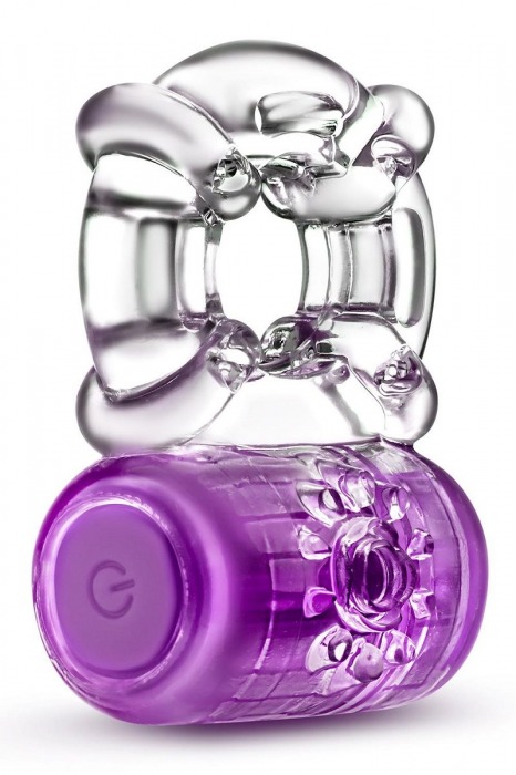 Фиолетовое эрекционное виброкольцо One Night Stand Vibrating C-Ring - Blush Novelties - в Химках купить с доставкой