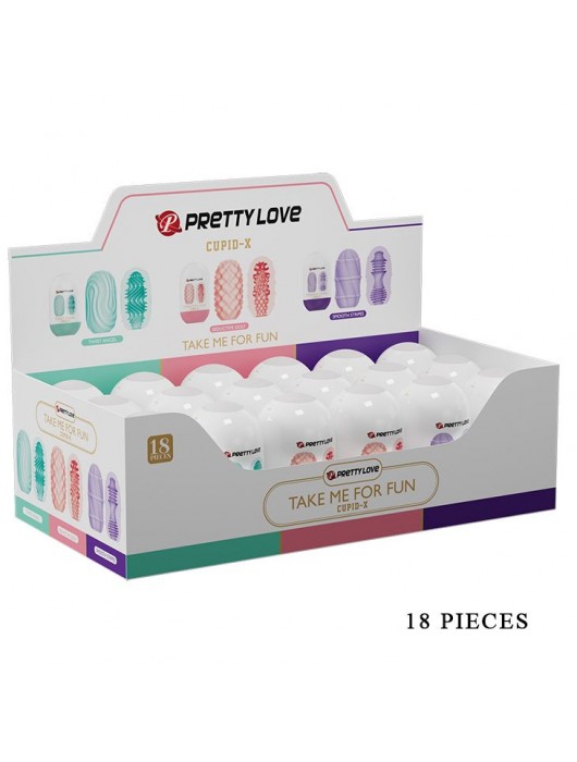 Набор из 18 мастурбаторов Take me for Fun - Baile - в Химках купить с доставкой