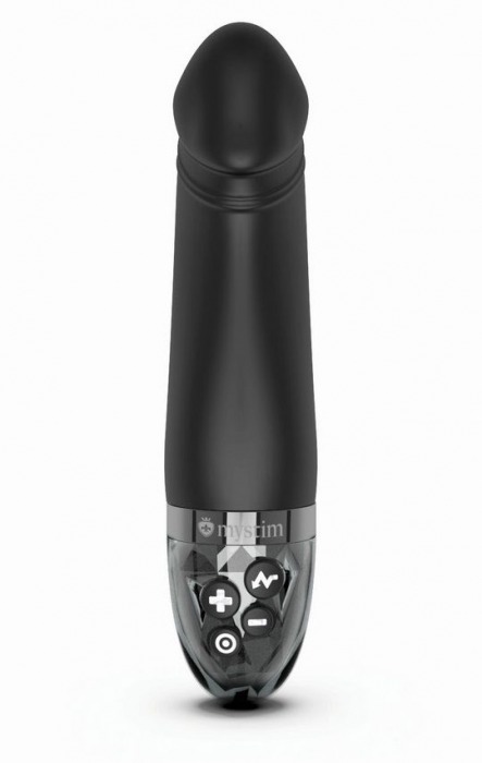 Черный вибратор с электростимуляцией Real Deal Neal - 16,5 см. - MyStim - купить с доставкой в Химках