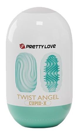 Бирюзовый мастурбатор-яйцо Twist Angel - Baile - в Химках купить с доставкой