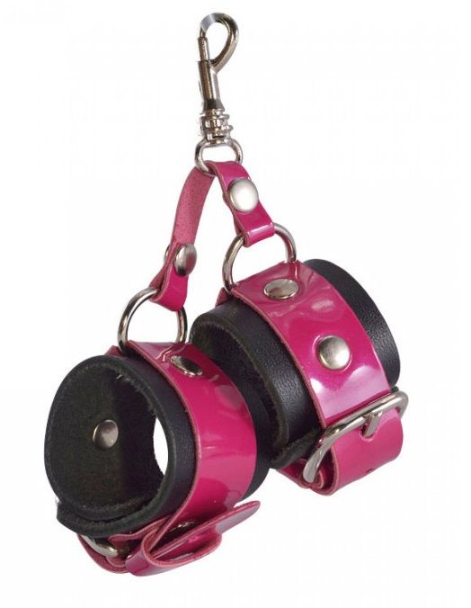 Розово-черный брелок  Наручники - Sitabella - купить с доставкой в Химках