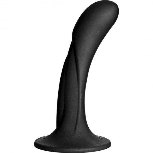 Черная изогнутая насадка Vac-U-Lock G-Spot - 16,5 см. - Doc Johnson - купить с доставкой в Химках