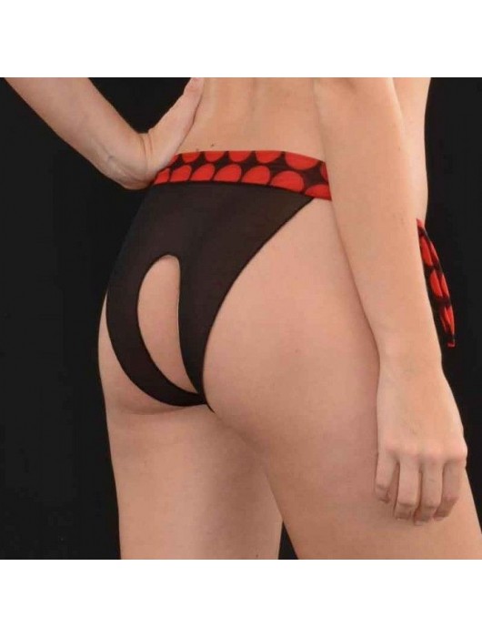 Откровенные трусики-танга в контрастный горошек - La Blinque купить с доставкой