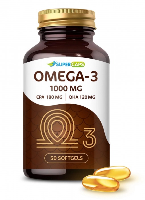 Пищевая добавка SuperCaps OMEGA-3 - 50 капсул (1000 мг) - SuperCaps - купить с доставкой в Химках