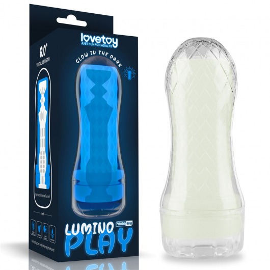 Светящийся в темноте мастурбатор Lumino Play Masturbator Pocketed - Lovetoy - в Химках купить с доставкой