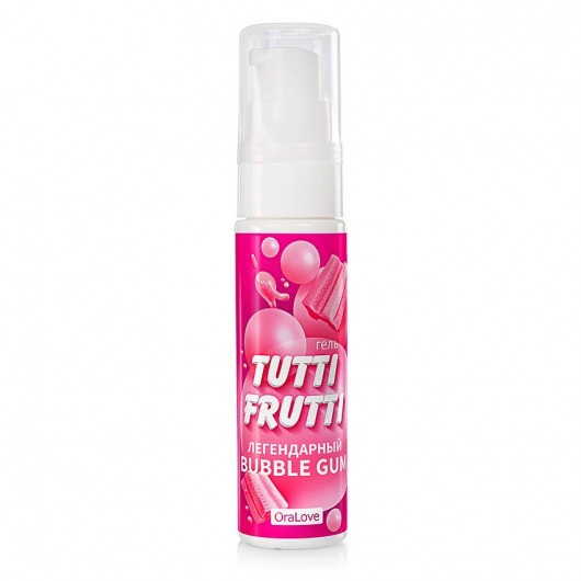 Интимный гель на водной основе Tutti-Frutti Bubble Gum - 30 гр. - Биоритм - купить с доставкой в Химках