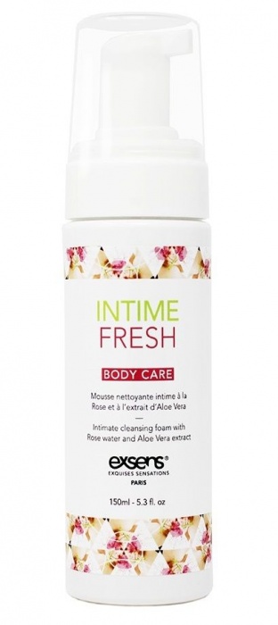 Органическая интимная очищающая пенка Intime Fresh - 150 мл. - Exsens - купить с доставкой в Химках