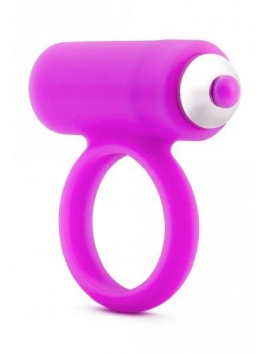 Лиловое эрекционное кольцо с вибрацией - Pink Vibe - в Химках купить с доставкой